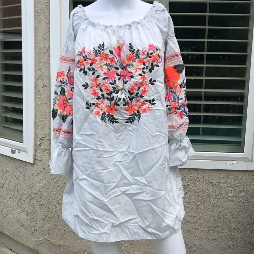 Free People Fleur Du Jour Shift Dress Sz M
